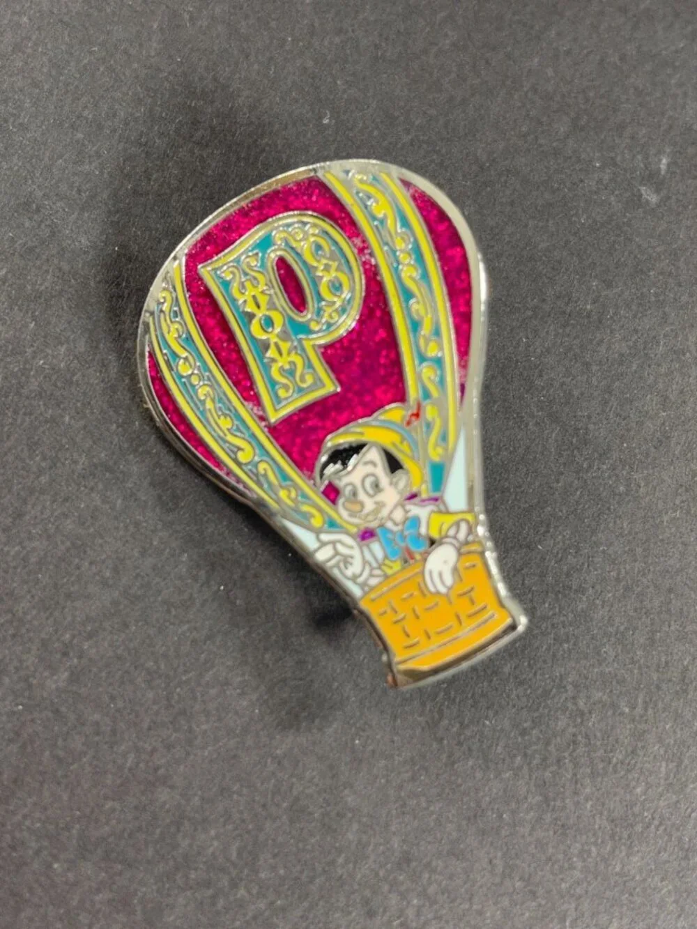 Disney Pinocchio Hot Air Balloon Trading Pin Adventure Out P Badge